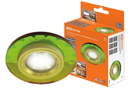TDM ELECTRIC SQ0359-0048 Светильник встраиваемый СВ 03-03 MR16 50Вт G5.3 мульти/золото TDM